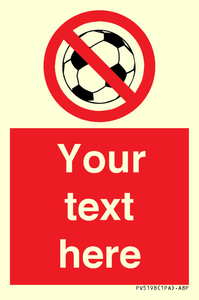 Custom No Ball Games Sign